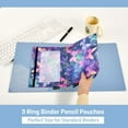 thumbnail image 5 of 2 Pack Pencil Pouch for 3 Ring Binder Abstract Butterfly Pencil Case Clear Window Zipper Pencil Bag Organizers, 5 of 6