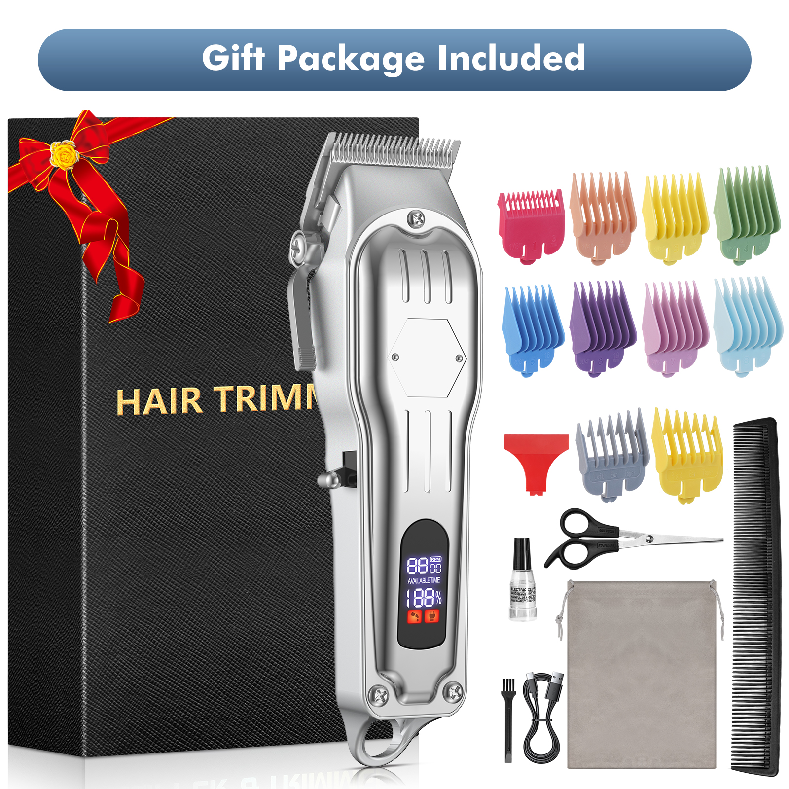 Prozing Professional Cordless Hair Clipper Kit for Men photo 8