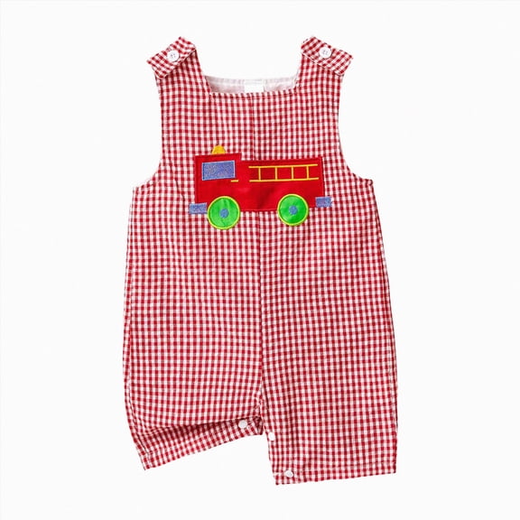 mgoYE 3-6 Month Boy Clothes Baby Boy Clothes Set Bodysuit Top Suspender Pants Hat Newborn 3Pcs Outfit Size 12-18 Months