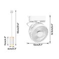 thumbnail image 2 of KAYYELAMP J System Track Mount White Ceiling Mini Fan x1, Dimmable Flexible Hose Spot Lamp x1, Adjustable Angle, Light Beam Modern for Kitchen Home Plant Shelf, 2 of 7