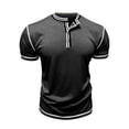 thumbnail image 7 of Men's Casual Short Sleeve Crew Neck Tee Soft Comfortable Blend Fabric Stylish Everyday Top Workout Short Sleeve Tee Shirts for Men Beach Tops Casual Shirt, 7 of 7