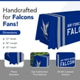 thumbnail image 2 of Air Force Falcons 6' College Sports Printed Table Throw - NCAA Licensed - Polyester Draped - School Tablecloth (White, Blue), 2 of 5