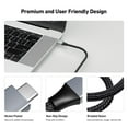 thumbnail image 2 of BENFEI USB C to HDMI 6 feet Cable [4K@60Hz, Aluminum Shell, Nylon Braided, Grey, 1 Pack] Compatible with iPhone 15 Pro/Max, MacBook Pro/Air 2023, iPad Pro, Surface Book 2, Galaxy S23 and More, 2 of 7