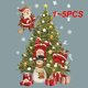 thumbnail image 2 of Pegatina de árbol de Navidad de 30x45cm, decoración de ventana de Papá Noel, espejo de pared, Feliz Navidad, Año Nuevo, 1 ~ 5 piezas, 2023, 2 of 3