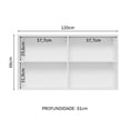 thumbnail image 3 of Alacena Gabinete Superior Cocina Madesa Lux 120cm BN, 3 of 5