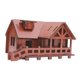 thumbnail image 5 of Casa de jardín de hadas de madera creativa fácil de montar con rompecabezas 3D Villa de playa, 5 of 9