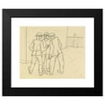 thumbnail image 2 of Karl Wiener 24x20 Black Modern Framed Museum Art Print Titled - Without Title (Three Men), 2 of 5