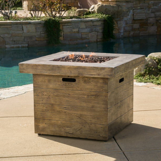 Tabitha Brown Magnesium Oxide Square Gas Fire Pit