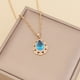 thumbnail image 1 of Collar para mujer, joyería para mujer, collar de diamantes de moda para mujer, colgante de cadena de clavícula con gotas de agua de cristal, anillo de joyería, 1 of 3