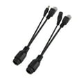 thumbnail image 3 of Cable adaptador Nikou POE pasivo de 12 V con alimentación a través de Ethernet divisor inyector resistente al agua Negro, 3 of 15