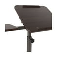 thumbnail image 4 of Seville Classics Tilting Sit-Stand Computer Desk Cart with Mouse Pad Table, Height-Adjustable from 27.5" to 40" H, Walnut, 4 of 13