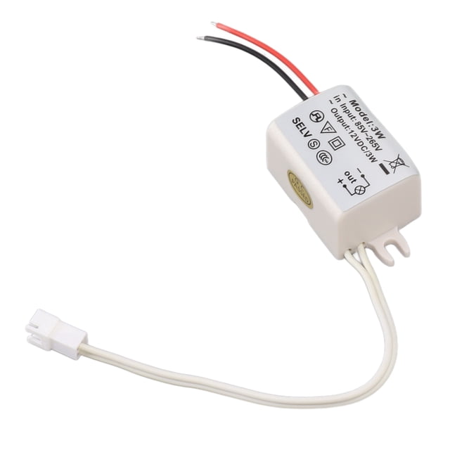 Adaptador De Corriente De Accionamiento, Práctico Fuerte Confiabilidad Seguro Tamaño Compacto Adaptador De Corriente De Voltaje LED DC12V 3W Para Bombillas LED