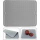 thumbnail image 5 of Estera de goteo de silicona para encimera, estante para platos y soporte, salvamanteles resistente al calor, estera para secar platos, salvamanteles de cocina gris, 5 of 5