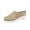 Beige, variant on Women's Orthopedic Arch Support Wide Width Mule Slip On Walking Shoes Breathable Knit Mesh Backless Cushioned Non-Slip House Shoes for All Day Standing Indoor Outdoor Casual Wear
