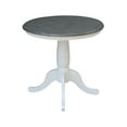 thumbnail image 2 of International Concepts 30" Round Solid Wood Gray Table-Dining Height, 2 of 9