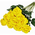 thumbnail image 1 of 12 Pcs Fake Roses Artificial Flowers Silk Rose Flower Bouquet for Valentines Day Party Artificial Rose Flower, 1 of 7
