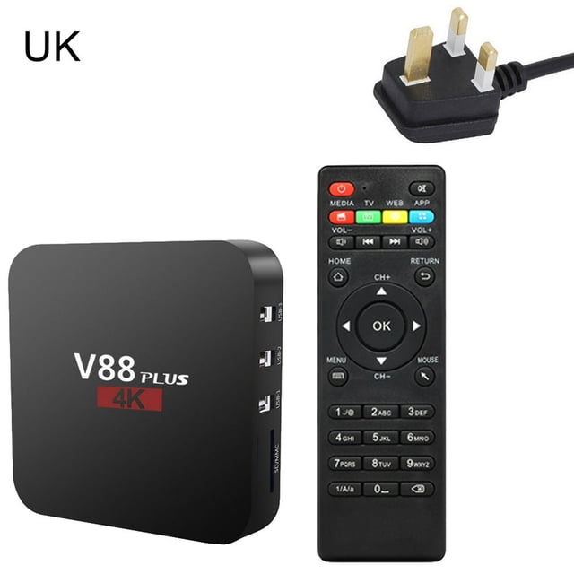 V88 Plus RK3229 Quad Core 1080P 2+16GB Miracast TV Set-top Box for Android 7.1