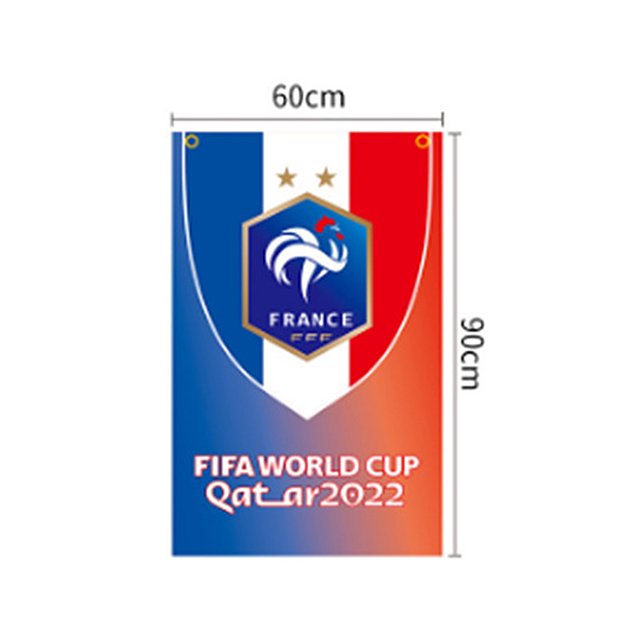 Paño de bandera de celebración que anima Paño de partido de fútbol para regalos de fanáticos (90 cm Francia) Likrtyny Para estrenar