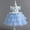 Blue, variant on GaThRRgYP Dresses for Women Plus Size,Girls Summer New Princess Dress Floral Mesh Dress Birthday Dress Skirt