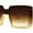 Peach Brown, variant on Womens Bottom Half Rim Trim Shield Mod Rectangle Fashion Sunglasses Black Smoke