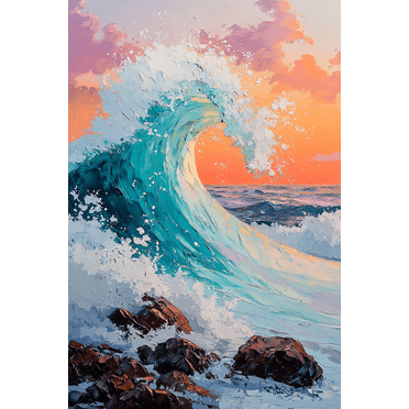2025 Abstract Frameless Canvas: 12x16 Inch Oil Painting Style Wall Decor - Home & Office,Niaua271
