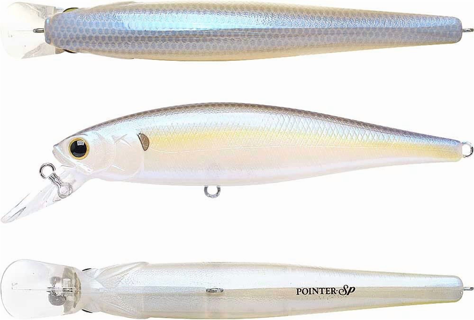 Lucky Craft Pointer 100SP Jerk Bait, 4", 5/8 oz,Chartreuse Shad