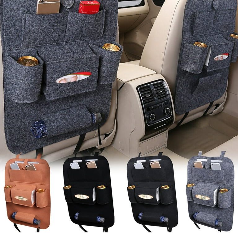 Car Seat Back Multi Pocket Storage Bag Tidy Organiser Felt Travel