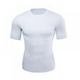 thumbnail image 2 of Men's Compression Shirts Short Sleeve Workout T-Shirt Cool Dry Undershirts Baselayer Sport Cool Shirt Running Tops, 2 of 7