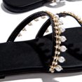 thumbnail image 6 of VerPetridure Sandals Flats for Women Vintage Lace Up Beaded Roman Sandals Slipper Flat Heel Slingback Sandals, 6 of 8