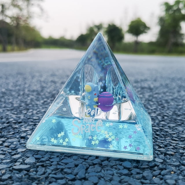 Fiudx Bolígrafo Flotante de Astronauta con Arenas Movedizas Líquidas, Diseño Antiestrés, Efecto Visual Relajante, Material Acrílico, Decoración Única para El Hogar y La Oficina, Juguete Antiestrés Al