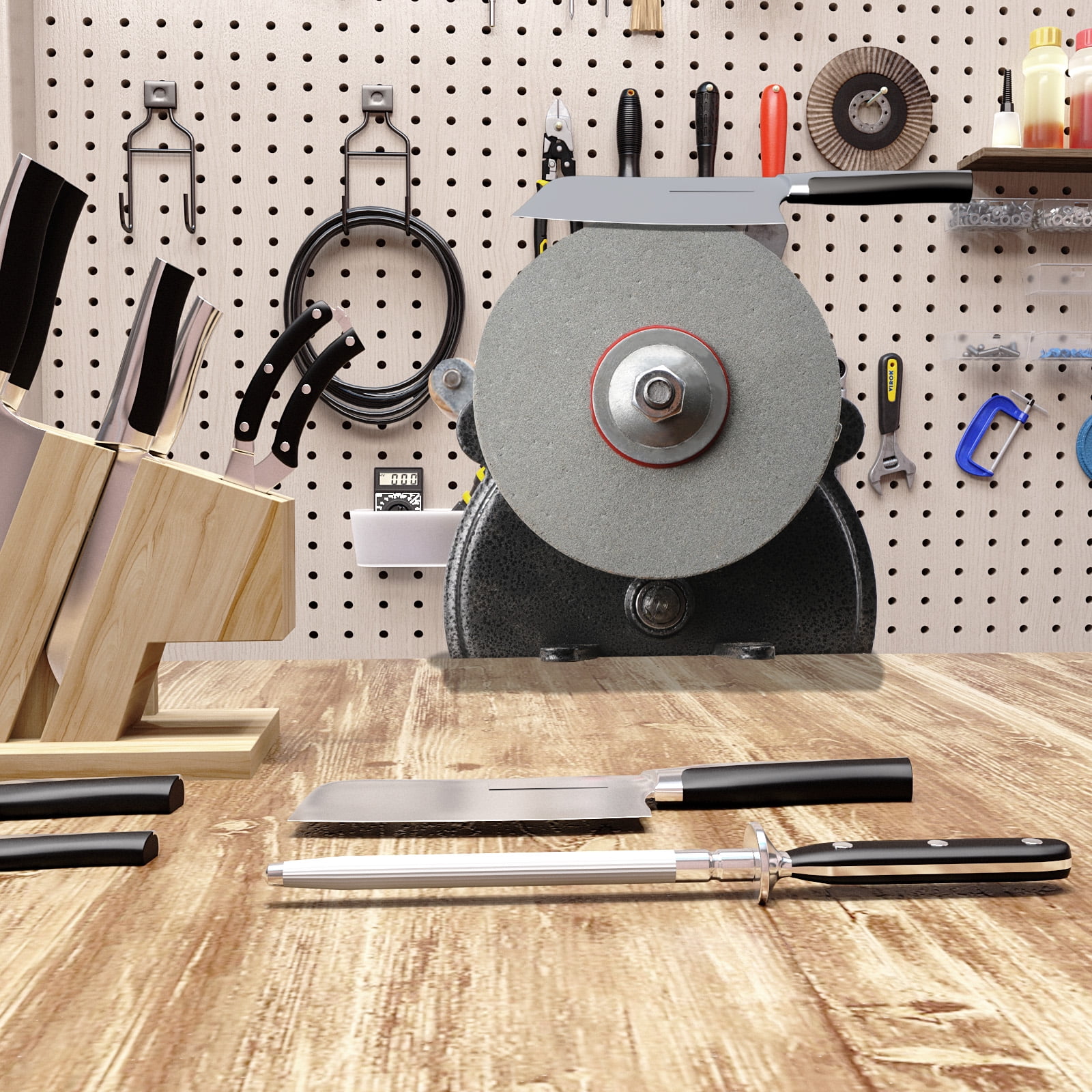YILIKISS Manual Hand Grinder Stone Jewelers Bench Repair