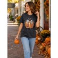 thumbnail image 4 of DEXIO Christian Thanksgiving T Shirt for Women Fall Pumpkin Tees Give Thanks to the Lord God is Good Graphic Letter Tops Black XXL, 4 of 12
