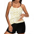 thumbnail image 7 of cocolona Womens Two Piece Tankini Swimsuits with Shorts Spaghetti Straps Backless Modest Bathing Suit Holiday Vacation Beach Swimwear, 7 of 7