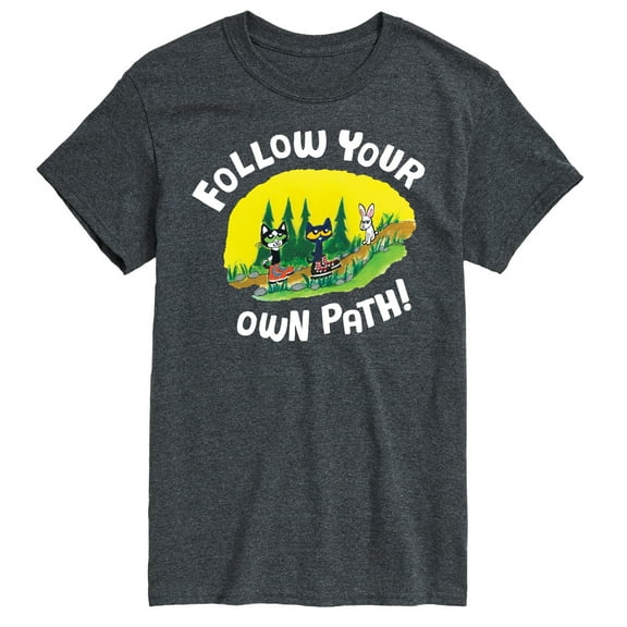 Pete The Cat - Follow Your Own Path - Men's Short Sleeve Graphic T-Shirt