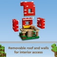 thumbnail image 5 of LEGO Minecraft The Mushroom House 21179 Building Toy Set for Kids Age 8 plus, Gift Idea with Alex, Spider Jockey & Mooshroom Animal Figures, 5 of 8