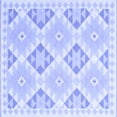 thumbnail image 1 of Ahgly Company Indoor Square Southwestern Blue Country Area Rugs, 4' Square, 1 of 4