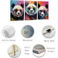 thumbnail image 2 of ZHONGYUTONG Panda Canvas Wall Art 3 Pieces Panda Wearing Glasses Poster Prints Abstract Colorful Animal Paintings Home Decor Framed (20.00" x 28.00" x 3PCS), 2 of 6