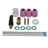 Kit TIG Stubby 29 Pezzi – Gas Lens 17GL332 E Tazza #12 Per Torce WP-17/18/26, Colletto 2.4mm, Anelli E Diffusori Per Saldatura