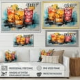 thumbnail image 4 of Designart "Cocktails Representation Colorfuled Acrylic II" Food & Beverage Wall Art Print, 4 of 5