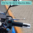 thumbnail image 4 of 1Pair Electric Bicycle Throttle Grip with LCD Battery Voltage Display Key Knock, Universal Electric, 4 of 5