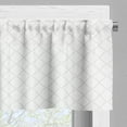 thumbnail image 5 of Ambesonne Geometric Valance & Curtain, Modern Dotted Squares, 55"x45", Grey White, 5 of 6