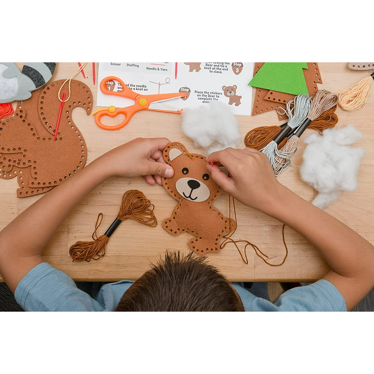 Woodland Bear Sewing Kit - Hand Sewing and Embroidery