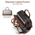 thumbnail image 4 of Shrrie Laptop Backpack for Women 15.6 inch Travel Leather Backpack Purse Work Computer Backpacks for Business College, 4 of 7