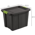 thumbnail image 3 of Contenedor de Almacenamiento Sterilite Paquete de 6 de 18 Galones Resistente Gris, 3 of 7