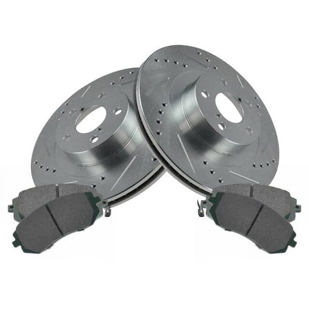 Front Brake Pad and Rotor Kit - Compatible with 2003 - 2008 Subaru Forester 2004 2005 2006 2007