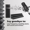 thumbnail image 3 of Paquete de 64 Paneles de Espuma AcúStica, Bloque de Esquina de Trampa de Graves AcúSticos, Espuma Absorbente de Sonido para Estudio, Hogar o Teatro, 3 of 7
