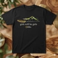 thumbnail image 2 of Girls Will Be Girls Praying Mantis Shirt, Funny Nature Graphic Tee, Vintage Aesthetic Insect Shirt, 2 of 6