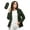 Army Green, variant on Women's Packable Foldable Hooded Rain Jackets, Water Resistant Windproof Outdoor Tops With Storage Carry Pouch and Side Pockets, Women's Pink, Sizes S-3XL