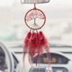 thumbnail image 2 of Atrapasueños para espejo retrovisor de coche con cuentas de cristal, árbol de la vida, pequeño atrapasueños para espejo retrovisor, decoración de guardería, 3 pulgadas de diámetro (rojo), 2 of 7