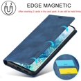 thumbnail image 3 of Case for Samsung Galaxy S20, Vintage Classic Matte Leather Wallet Case Flip Notebook Style Cover with Magnetic Closure Kickstand Card Slots - Dark Blue, 3 of 15